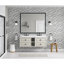 Le meuble-lavabo mural de 60 po convient aux lavabos doubles, armoire seulement (comptoir et lavabos non inclus)