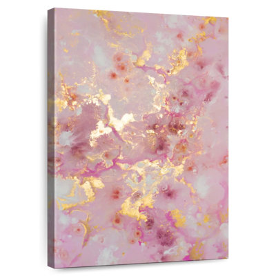 Avery Blush And Gold Abstract