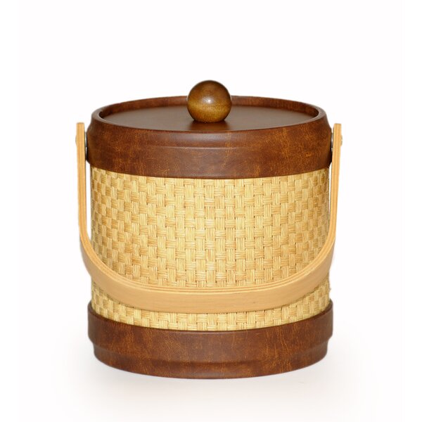 Rattan Ice Bucket Artifacts Trading Size: 9 x 9