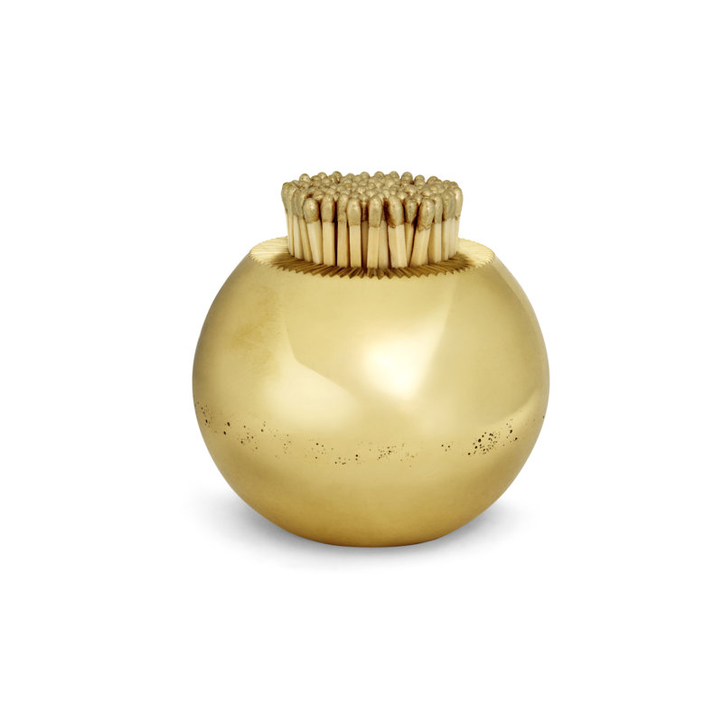Porte-allumettes en laiton Sphere Striker