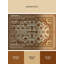 Tapis oriental traditionnel beige lavable à la machine Bergland - reliure beige-1414238084