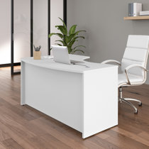 Ergonomic Home 30X71 DESK SHELL WITH FULL MODESTY PANEL WHITE OAK