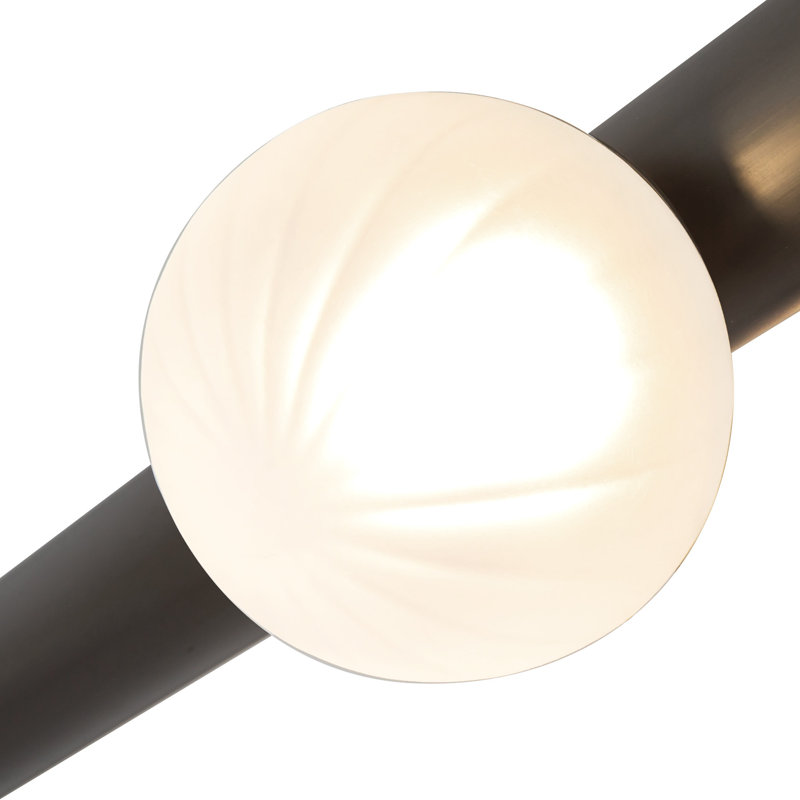 Reese 6 - Light LED Chandelier, Urban Bronze/Smoked Glass