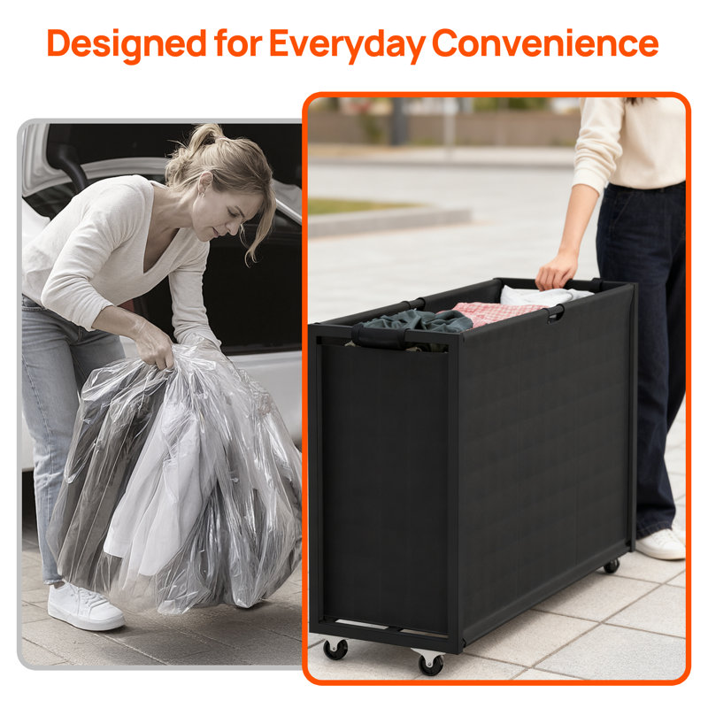 Laundry Hamper Organizer With Storage Drawers Ideal For Bedrooms And Bathrooms