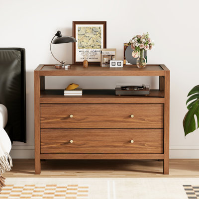 32'' Nightstand With 2 Drawer