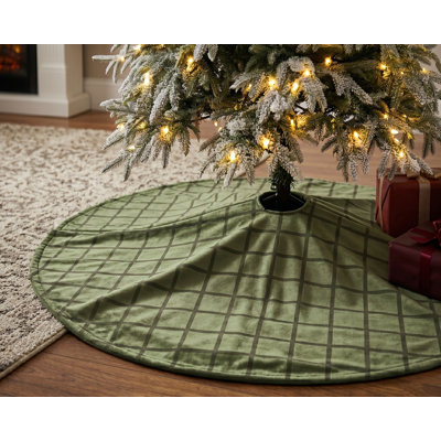 Mini Grid Christmas Tree Skirt