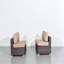 Ensemble de 2 chaises d'extérieur sans accoudoirs de 28 po de large avec coussins (ensemble de 2)