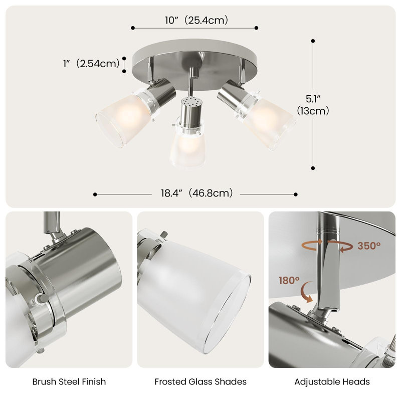 10cm 3 -Light Track Kit