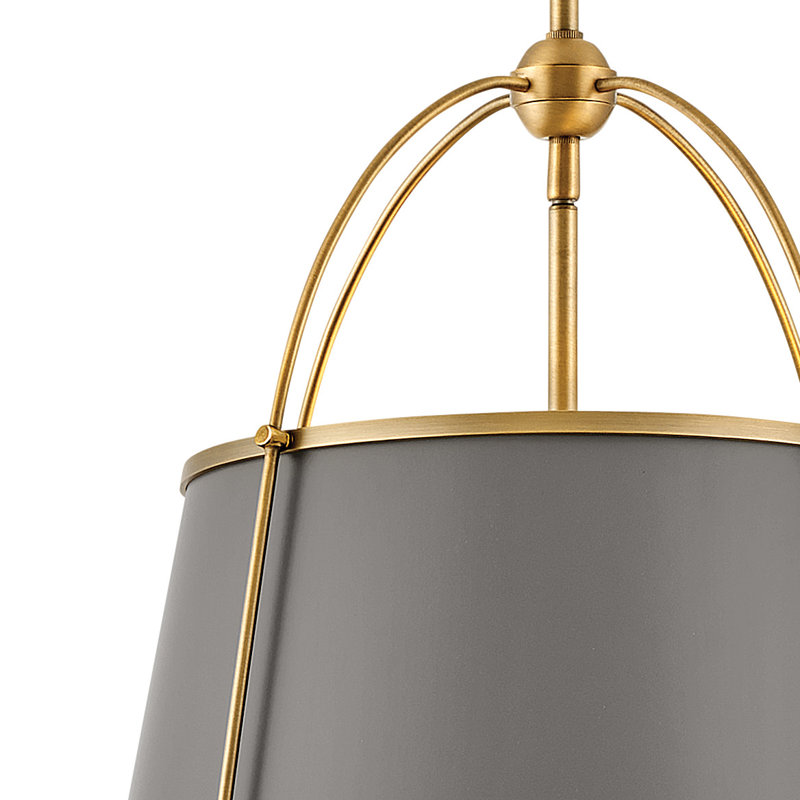 Clarke Medium Pendant, Lacquered Dark Brass