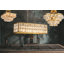 Lustre linéaire en cristal à facettes Adeline