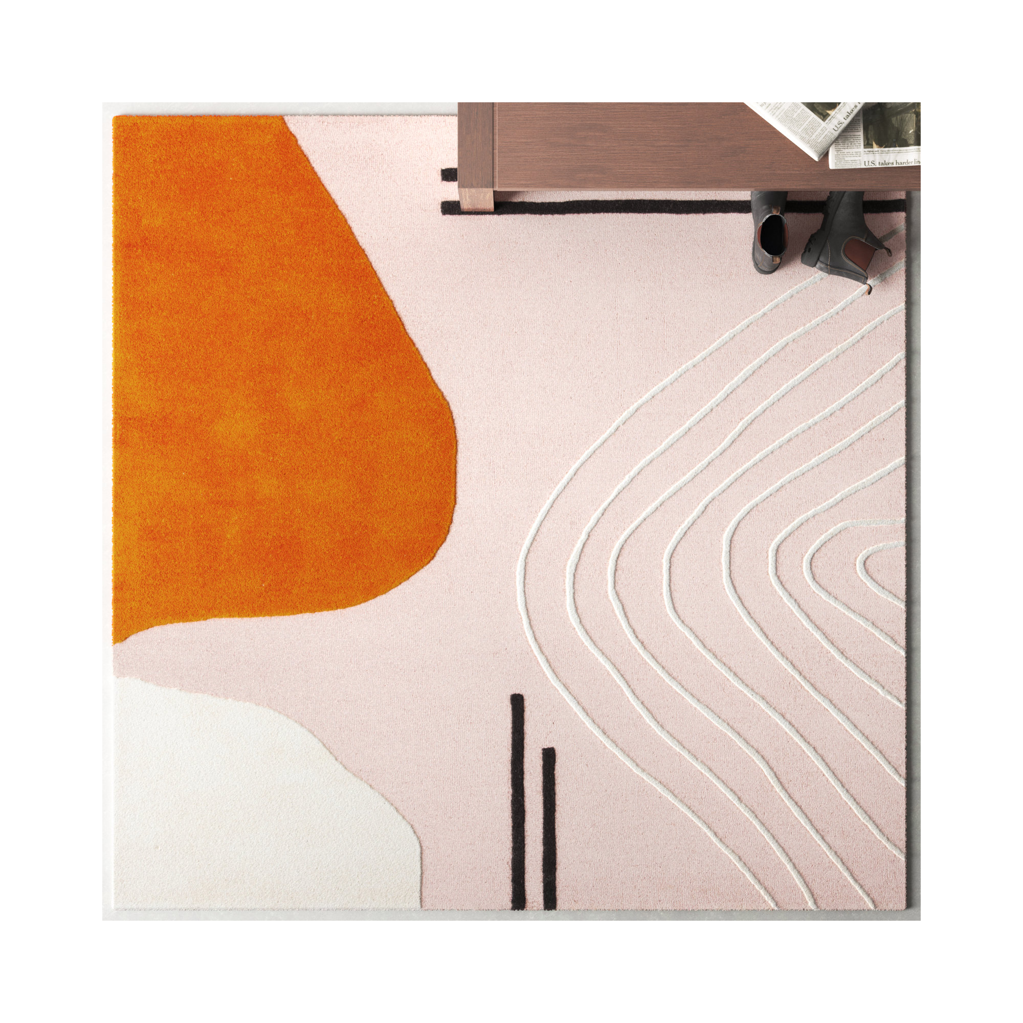 Felipe Handmade Wool Rug, Square 8'