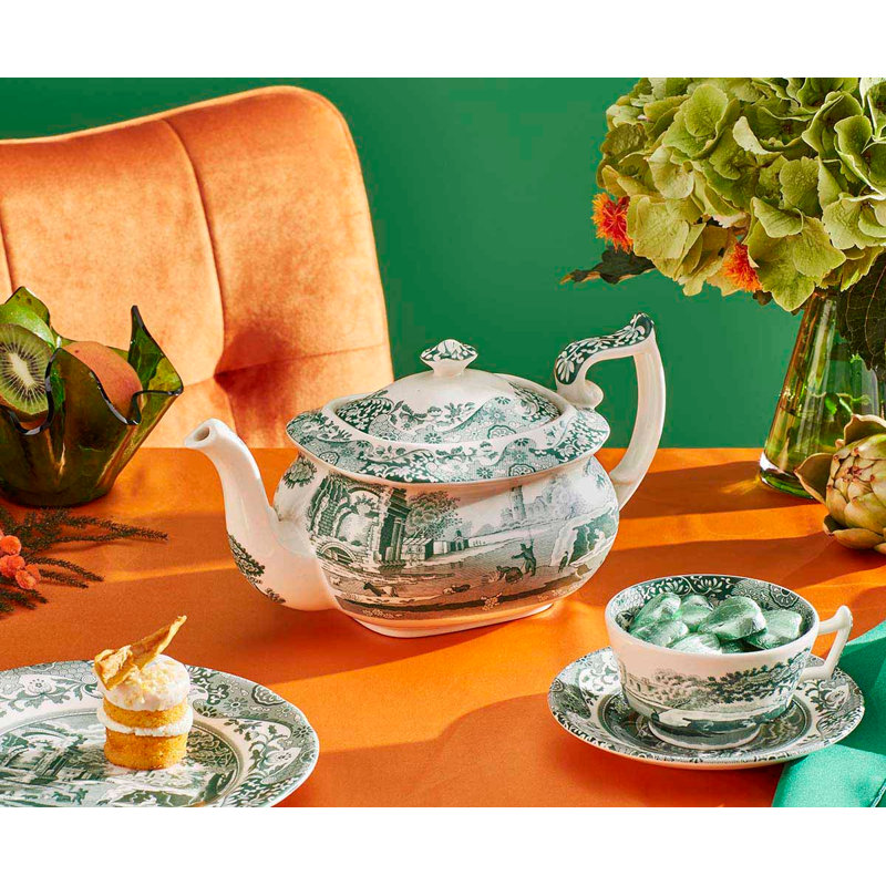 Heritage Green Italian 2.5 PT. Teapot