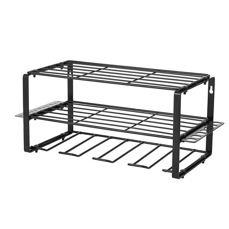 3-Tier 4-Slot Wall-Mounted Tool Rack