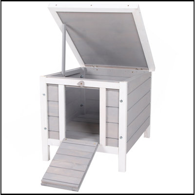 Petite cage en bois pour lapin avec cage de cochon d'Inde