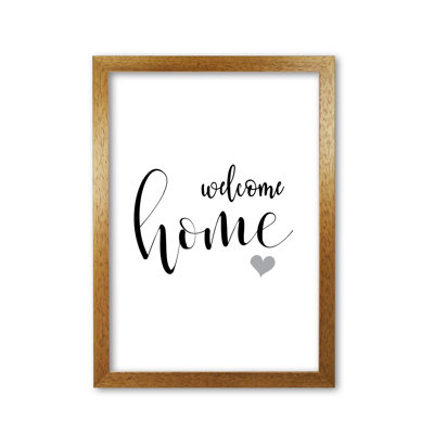 Welcome Home - Print