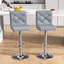 Ensemble de 2 tabourets de bar pivotants, tabourets de bar en similicuir rembourrés à hauteur de comptoir avec dossier, chaises de bar modernes réglables pour îlot de cuisine, gris-920668498-915289431