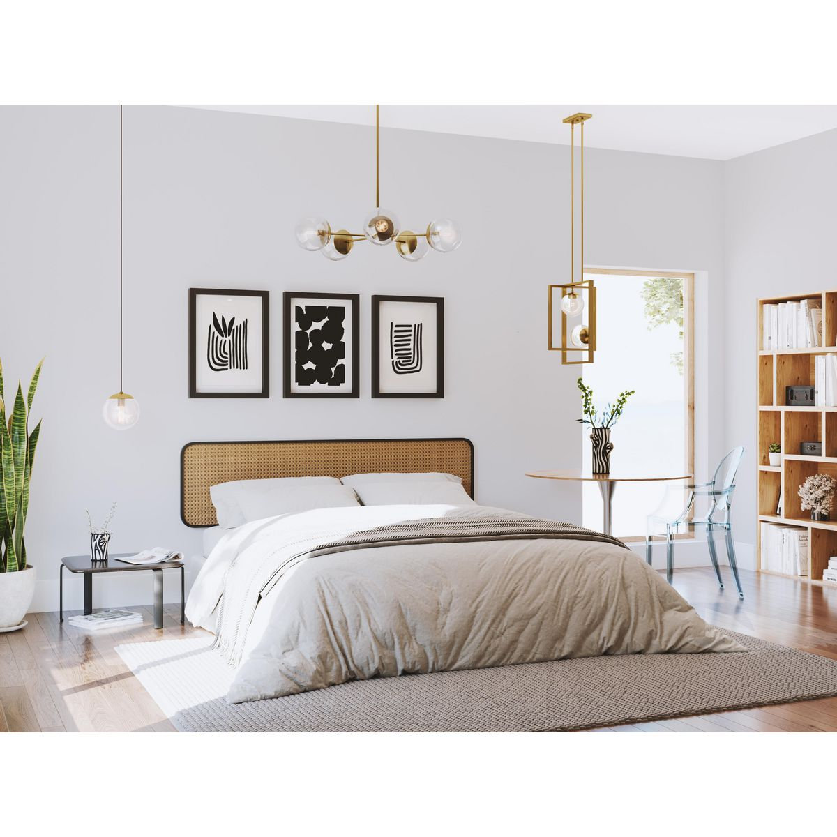 5-Light Chandelier, Brushed Bronze