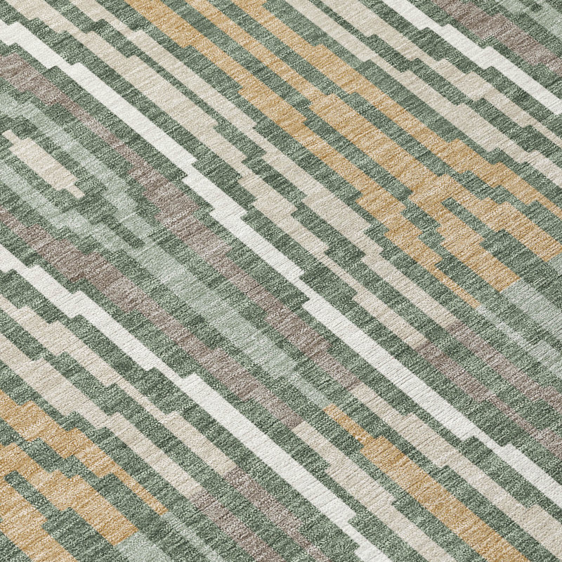 Machine Washable Indoor/Outdoor Chantille ACN2666 Modern Rug, Basil, 8' x 10'
