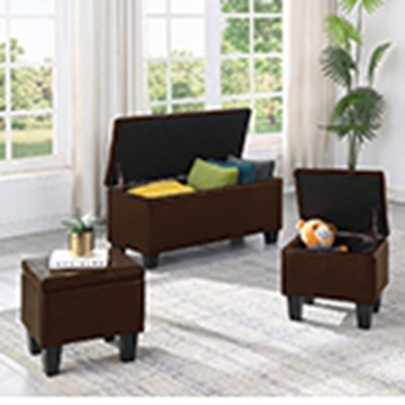Grand ensemble de repose-pieds avec rangement et repose-pieds 3 en 1