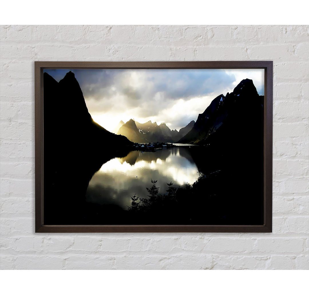 Mountain Reflections - Einzelner Bilderrahmen Kunstdrucke auf Leinwand