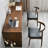 Dark-brown Rectangular Solid Wood desk-131536282
