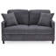 Balaton Vegan 2 Seater Upholstery Sofa with Pillows-1128990770-1136940806