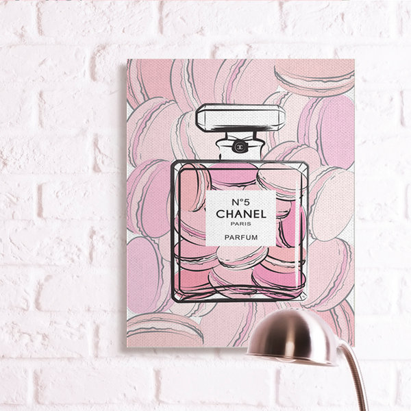 Stupell Industries Pink Macaron Dessert Perfume Fashion Bottle, Design by  Martina Pavlova Wall Plaque, 10 x 15