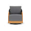 Alpine Outdoor Teak Swivel Armchair-7167808