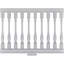 Ensemble de garde-corps à balustrade non assemblé Winford Endurathane 500 Series, hauteur totale de 28 po x L 2 pi. L'ensemble comprend (5) balustres Winford de l 2 1/2 po x H 20 po, (1) traverse supérieure de L 24 po, (1) traverse de 24 po L Rail inférieur, (2) trousses d'installation de rail-127703438-128605334