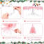 Arbre de Noël artificiel rose avec plateau en plastique et mini sapin de Noël pour la décoration intérieure et extérieure-1724300925