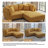 Michelyn 80.3"W 3 - Piece Corduroy Sectional Sofa with Ottoman for Comfort-1934982414