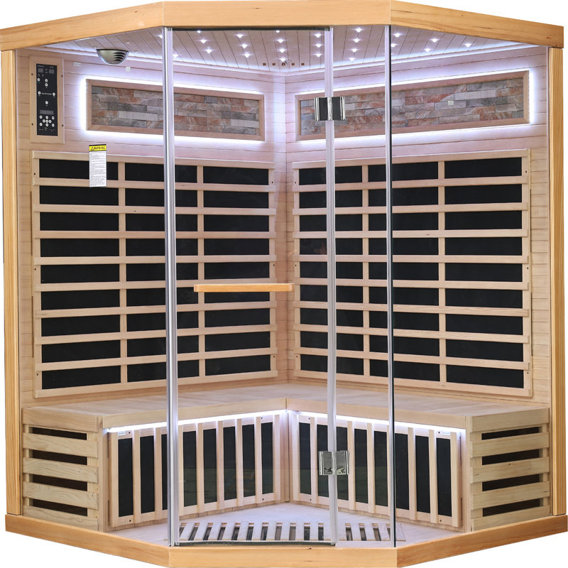 Family style pentagonal sauna room