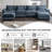 Stronski Upholstered U-Shaped Sectional Reversible-776452927