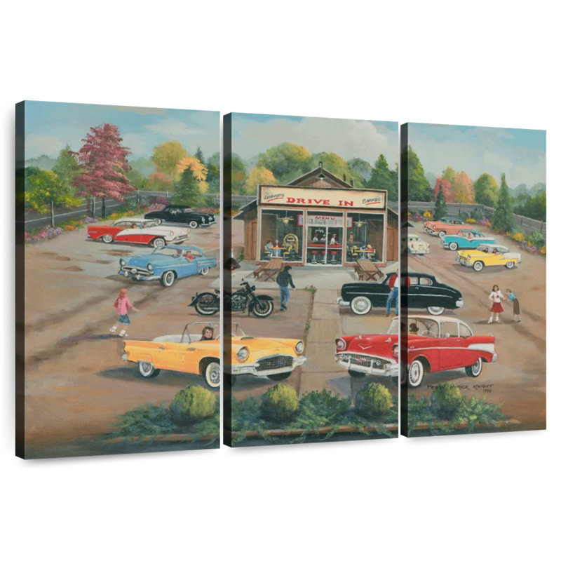 Mehar 50's Drive In, 24" H x 38" W
