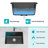 Quartz Kitchen Sink - 21" x 18" x 9.65" Black granite composite undermount bar sink