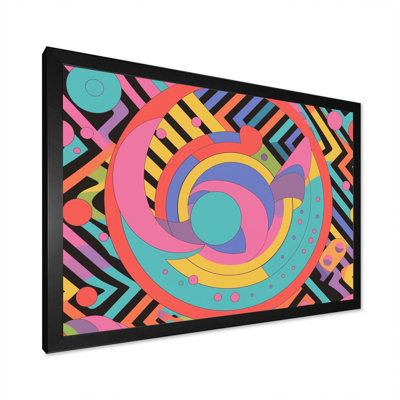 Groope Curves and Shapes I - Art mural abstrait, salon