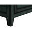 Table de chevet antique en placage bleu