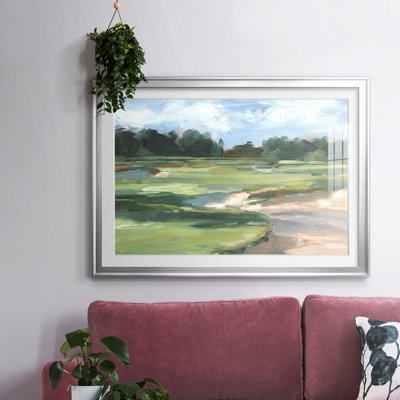 Golf Course Study II, reproduction d'art encadrée