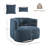 Darna 32.3" Wide Upholstered Swivel Accent Chair-1026581296