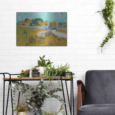 «Farmhouse in provence» par Van Gogh, art mural en métal