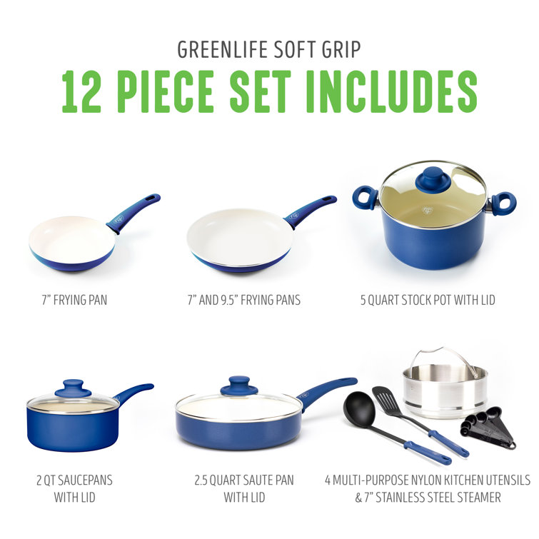 Soft Grip 4-Piece Cookware Set