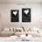 Hardie White Heart On Black Satin-108543075