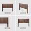 Tête de lit en bois massif Ebern Designs, fixation murale, chêne naturel-929358437-912824889