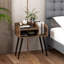 50cm W Metal Bedside Table-114235225