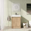 Ensemble de meuble-lavabo simple 23,67 po avec dessus de meuble-lavabo