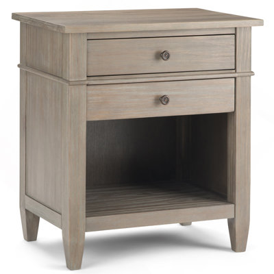 Carlton - Table de chevet - Gris vieilli