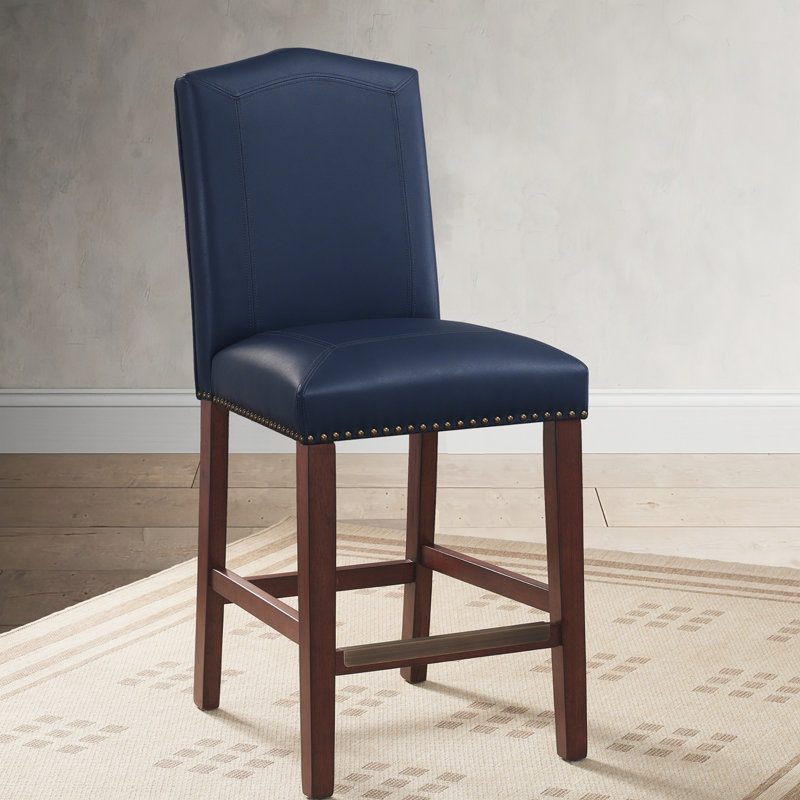Tabouret de comptoir 24 po Halaï, Bleu marine