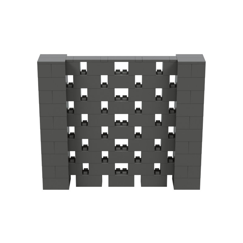 Ensemble mural Everblock, Gris foncé, H 60 po x l 72 po x P 12 po