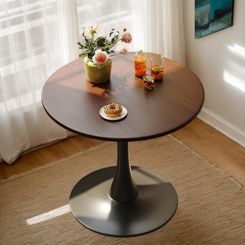 Table de salle à manger Bjarnheiur, Noir / brun, Noir / brun, H 29,15 po x l 23,65 po x P 23,65 po