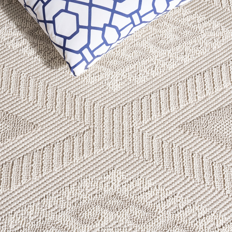 Tapis à motif géométrique 600 F Finn, Rectangle 4 pi x 6 pi
